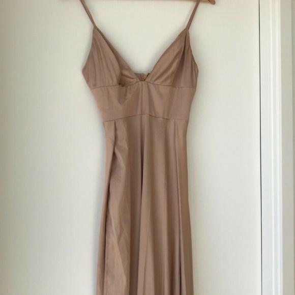 Abyss By Abby Discontinued Nikki Gown Champagne M - Picture 7 of 8